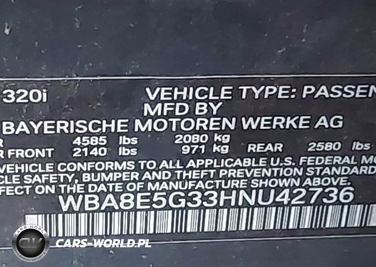 2017 BMW 320I xDrive VIN:WBA8E5G33HNU42736 - 9