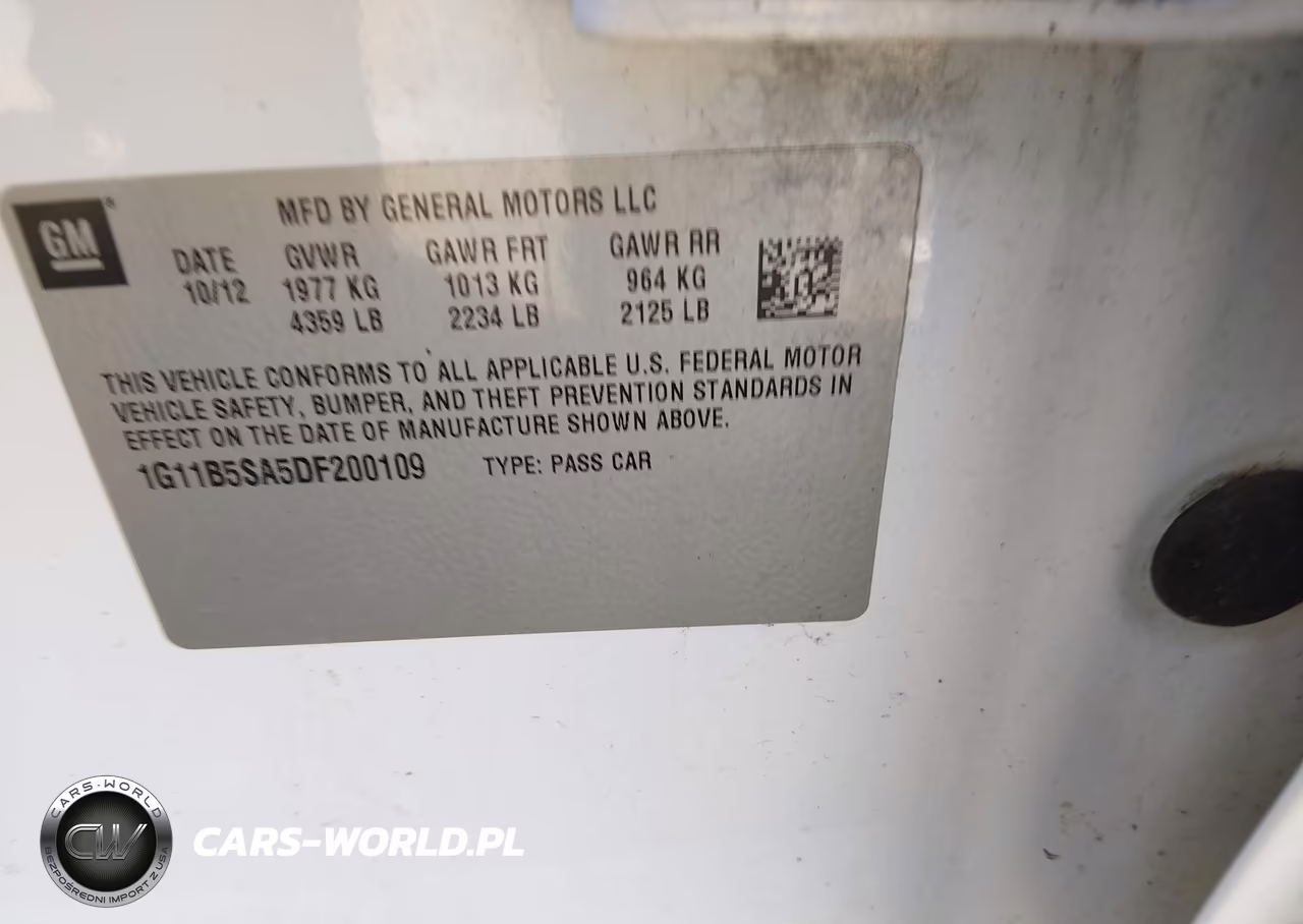 2013 Chevrolet Malibu 1Ls VIN:1G11B5SA5DF200109 - 9