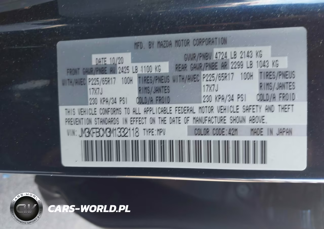 2021 Mazda Cx-5 Touring VIN:JM3KFBCM3M1332118 - 9