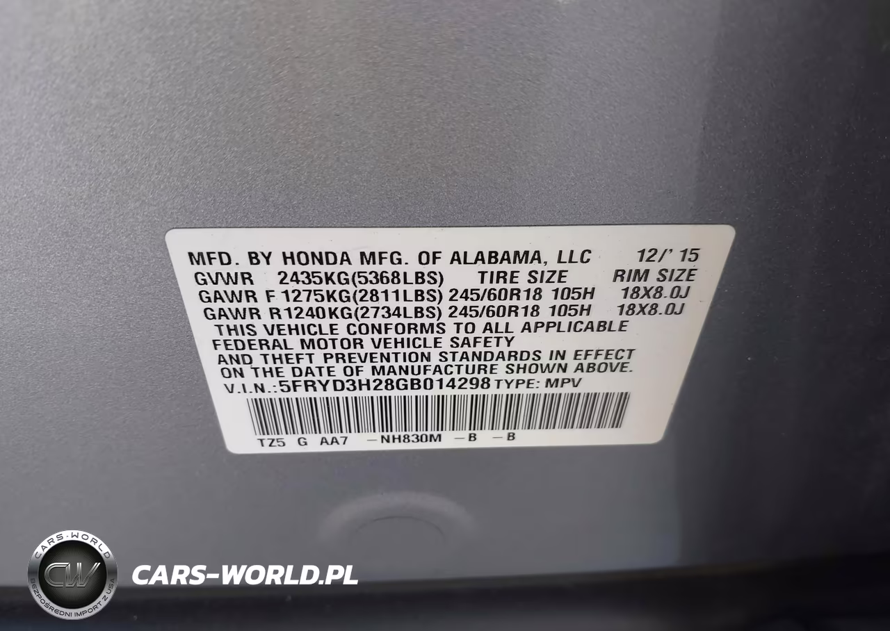 2016 Acura Mdx Acurawatch Plus Package VIN:5FRYD3H28GB014298 - 9