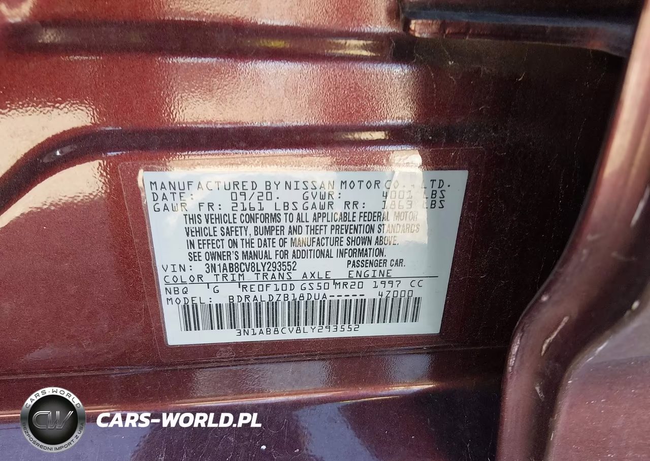 2020 Nissan Sentra Sv Xtronic Cvt VIN:3N1AB8CV8LY293552 - 9