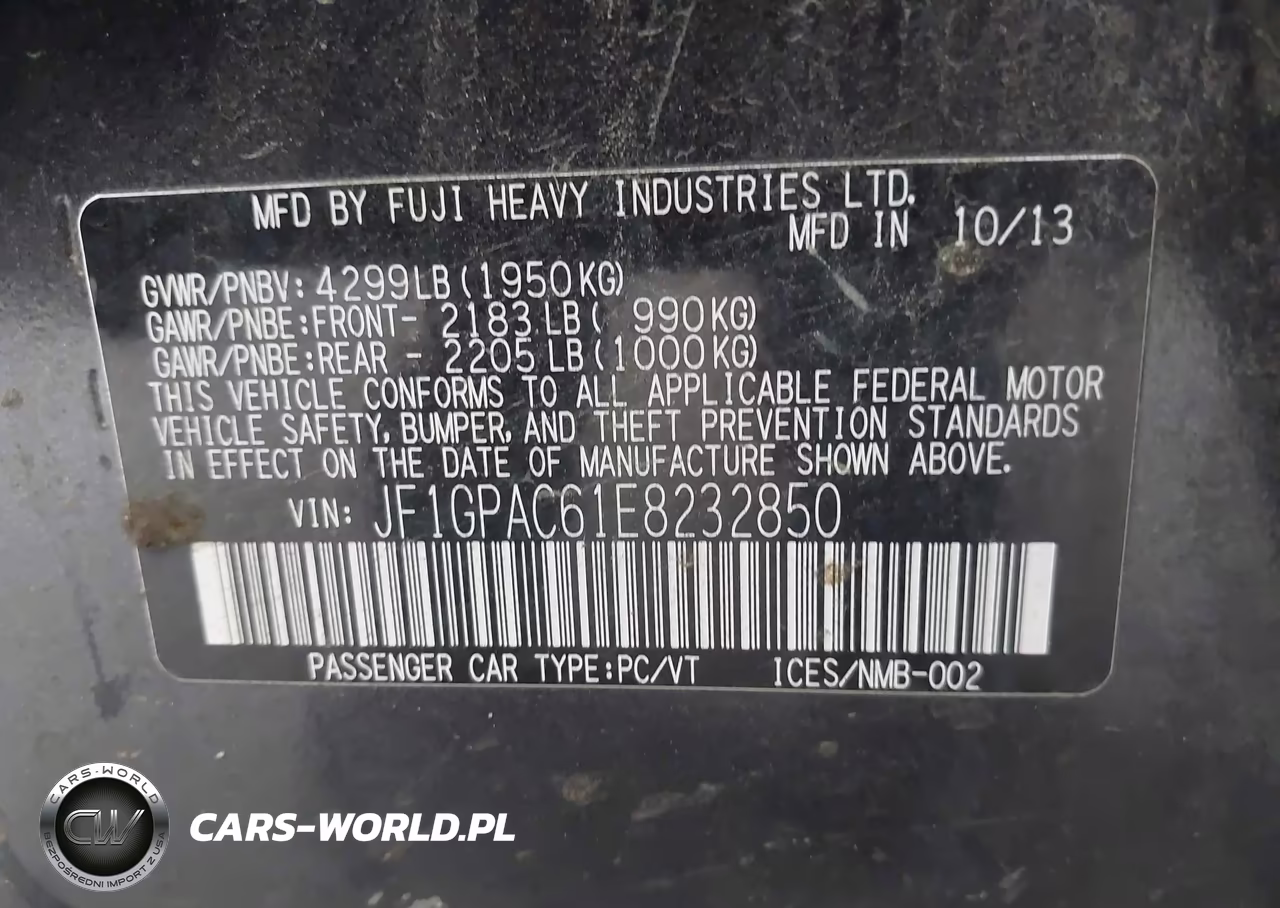 2014 Subaru Impreza Premium VIN:JF1GPAC61E8232850 - 9