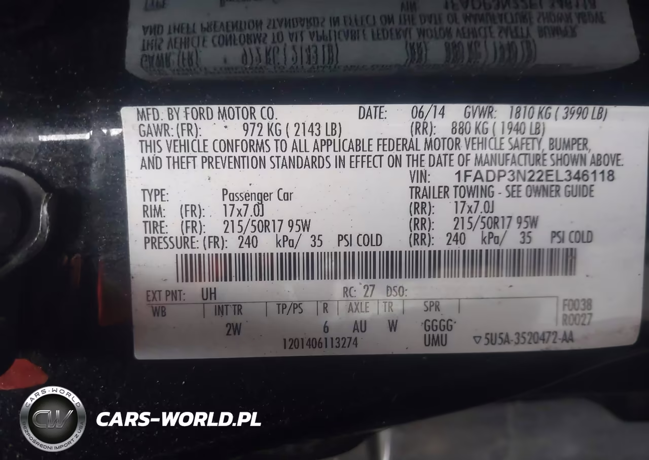 2014 Ford Focus Titanium VIN:1FADP3N22EL346118 - 9