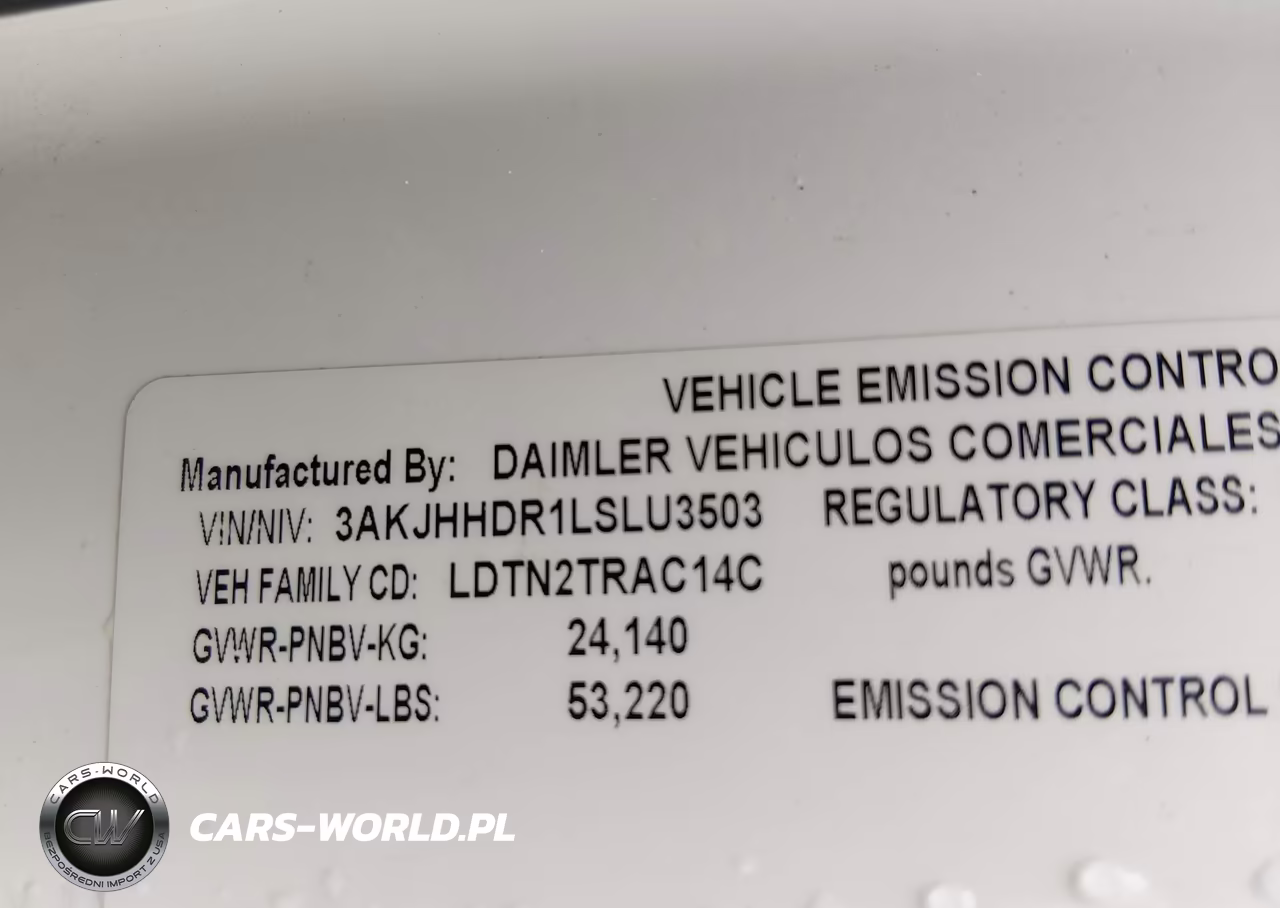 2020 Freightliner New Cascadia 126 VIN:3AKJHHDR1LSLU3503 - 8