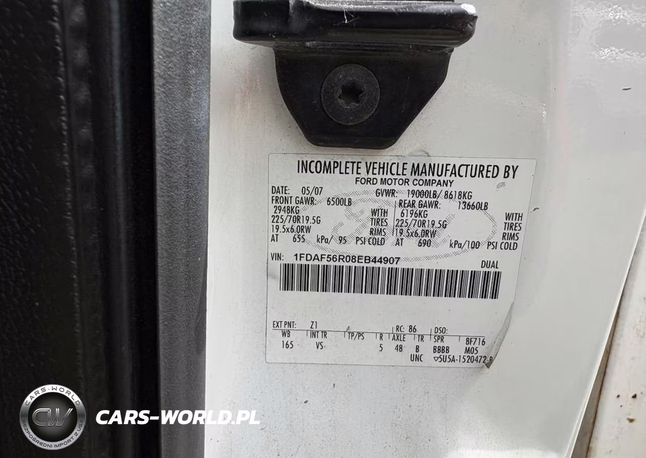 2008 Ford F-550 Chassis VIN:1FDAF56R08EB44907 - 9