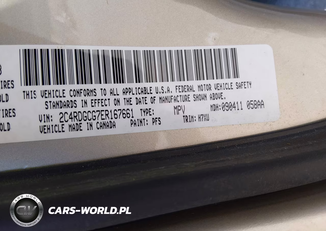 2014 Dodge Grand Caravan Sxt VIN:2C4RDGCG7ER167661 - 9