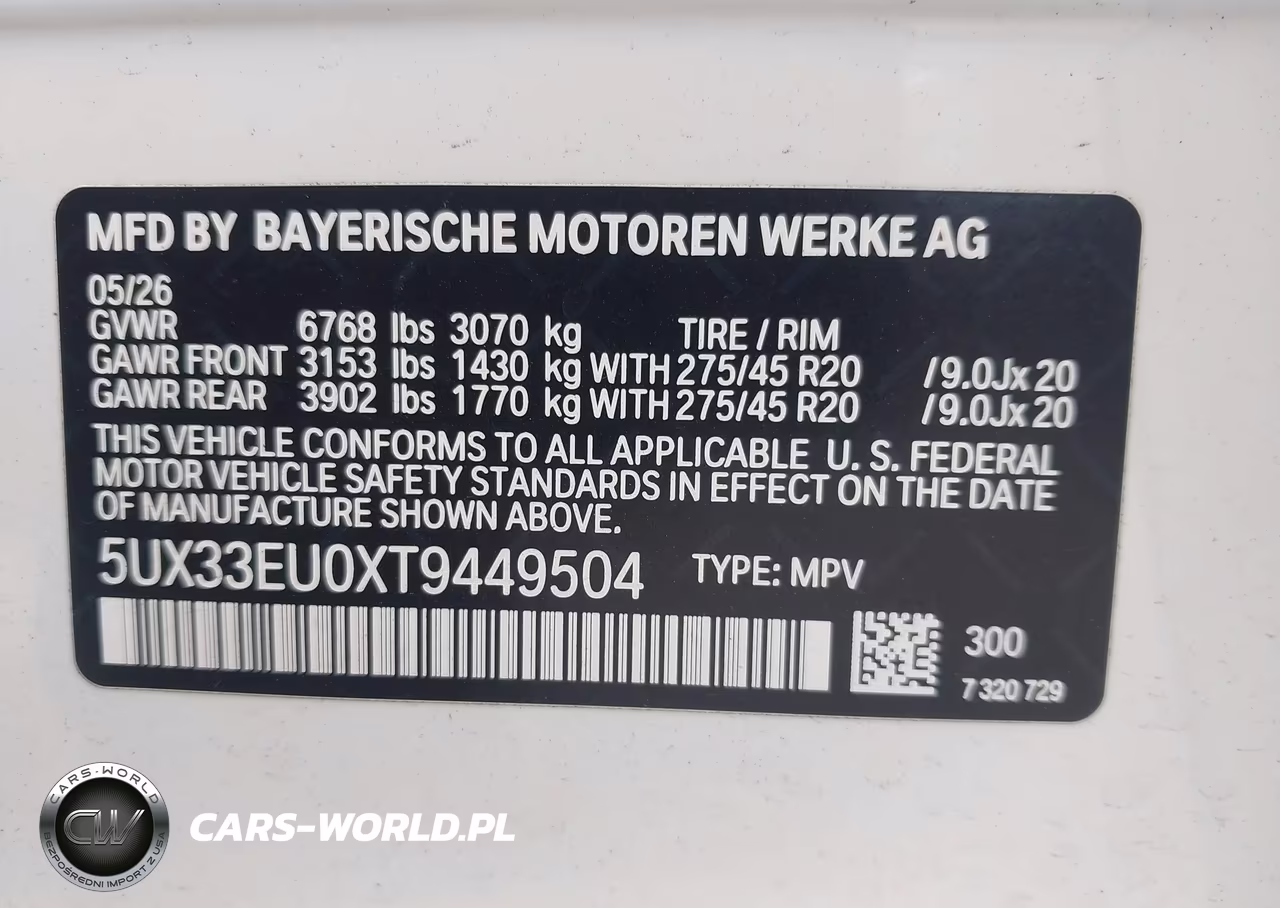 2026 BMW X5 M60I VIN:5UX33EU0XT9449504 - 9