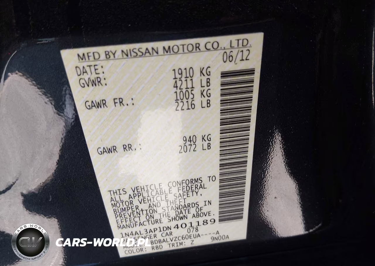 2013 Nissan Altima 2.5 Sl VIN:1N4AL3AP1DN401189 - 9