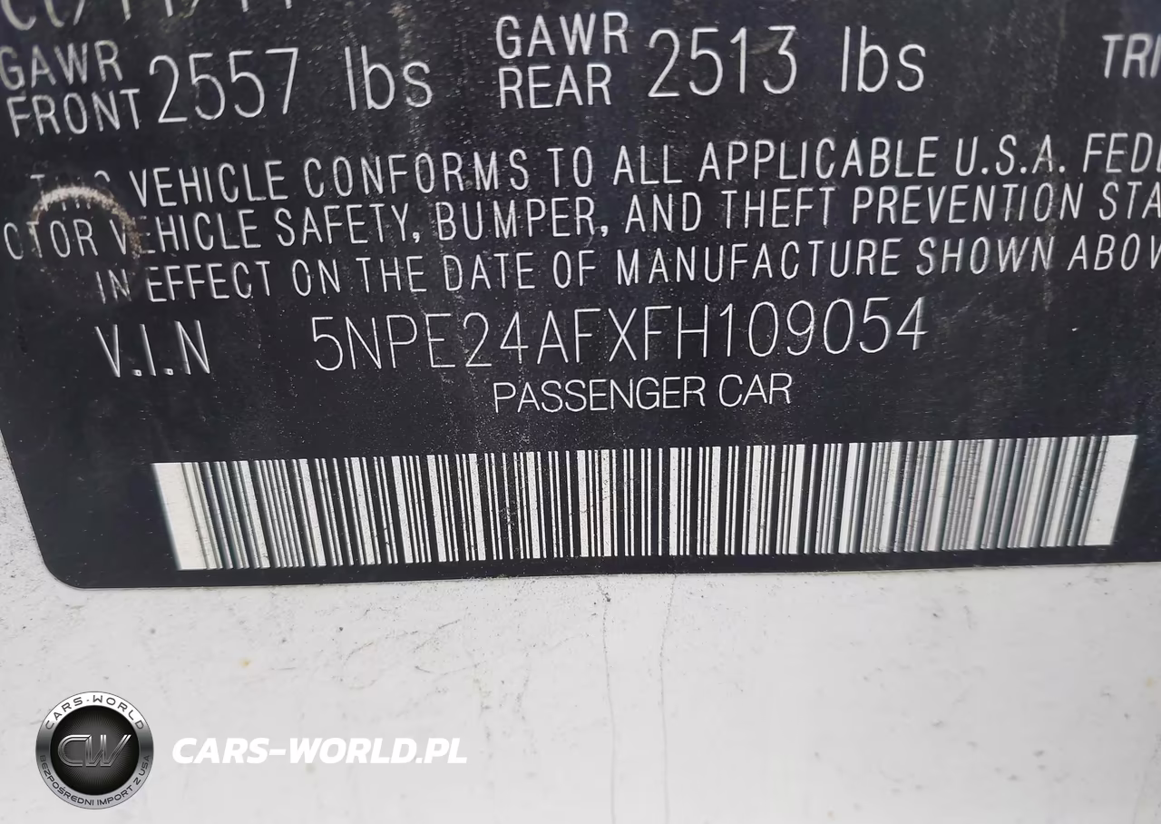 2015 Hyundai Sonata Se VIN:5NPE24AFXFH109054 - 9