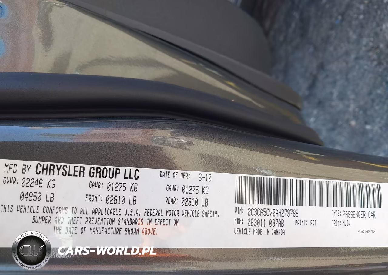 2010 Chrysler 300 Touring-Signature Series-Executive Series VIN:2C3CA5CV2AH279788 - 9