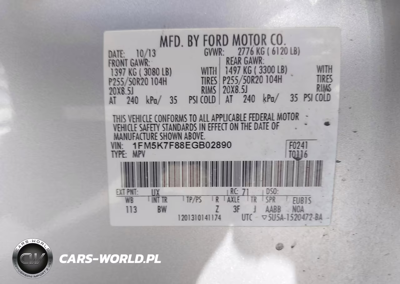 2014 Ford Explorer Limited VIN:1FM5K7F88EGB02890 - 9