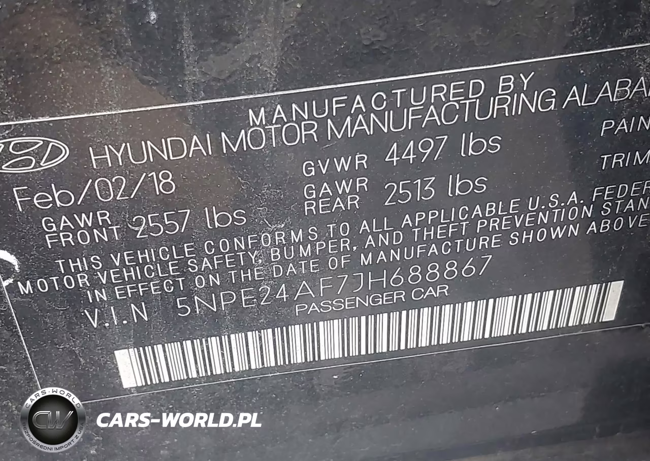 2018 Hyundai Sonata Se VIN:5NPE24AF7JH688867 - 9