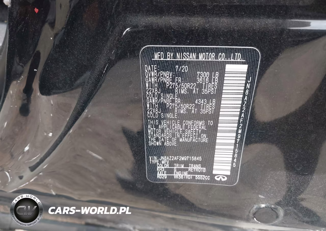 2021 Infiniti Qx80 Premium Select VIN:JN8AZ2AF2M9715845 - 9