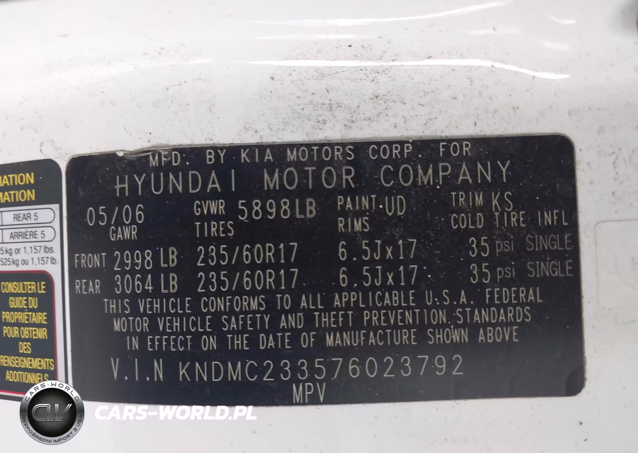 2007 Hyundai Entourage Gls-Limited-Se VIN:KNDMC233576023792 - 9