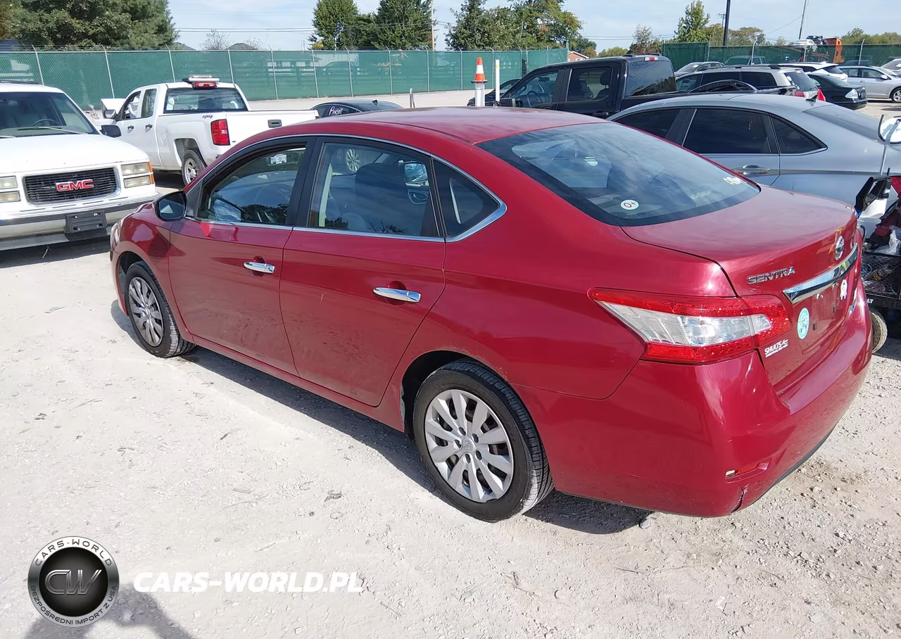 2014 Nissan Sentra Fe+ S-Fe+ Sv-S-Sl-Sr-Sv VIN:3N1AB7AP3EL613584 - 3