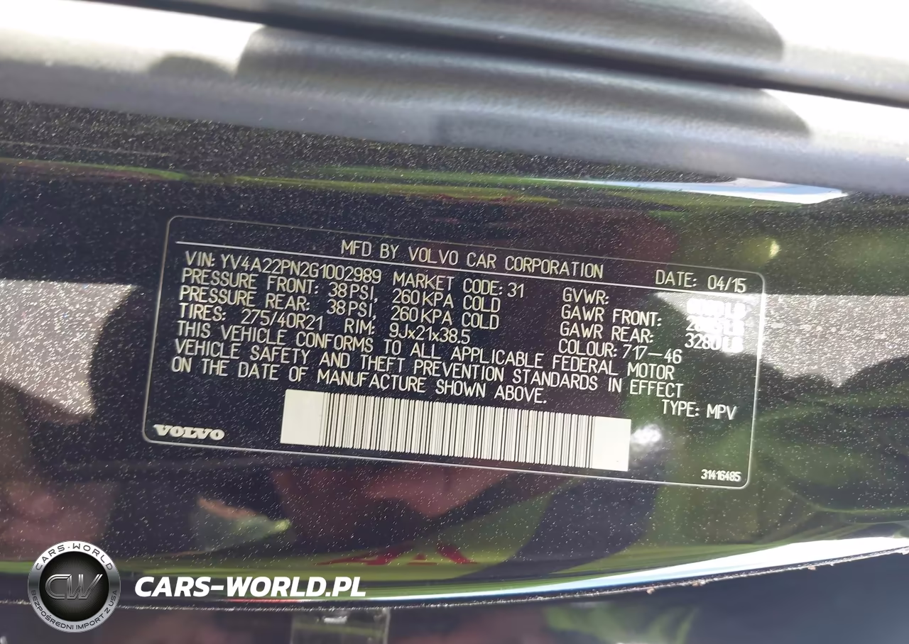 2016 Volvo Xc90 T6 First Edition VIN:YV4A22PN2G1002989 - 9