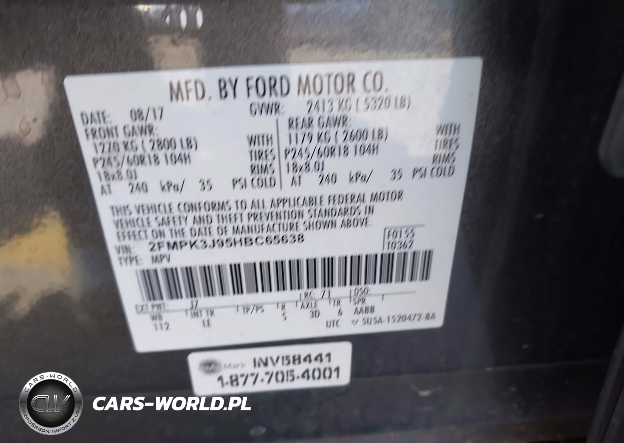 2017 Ford Edge Sel VIN:2FMPK3J95HBC65638 - 9