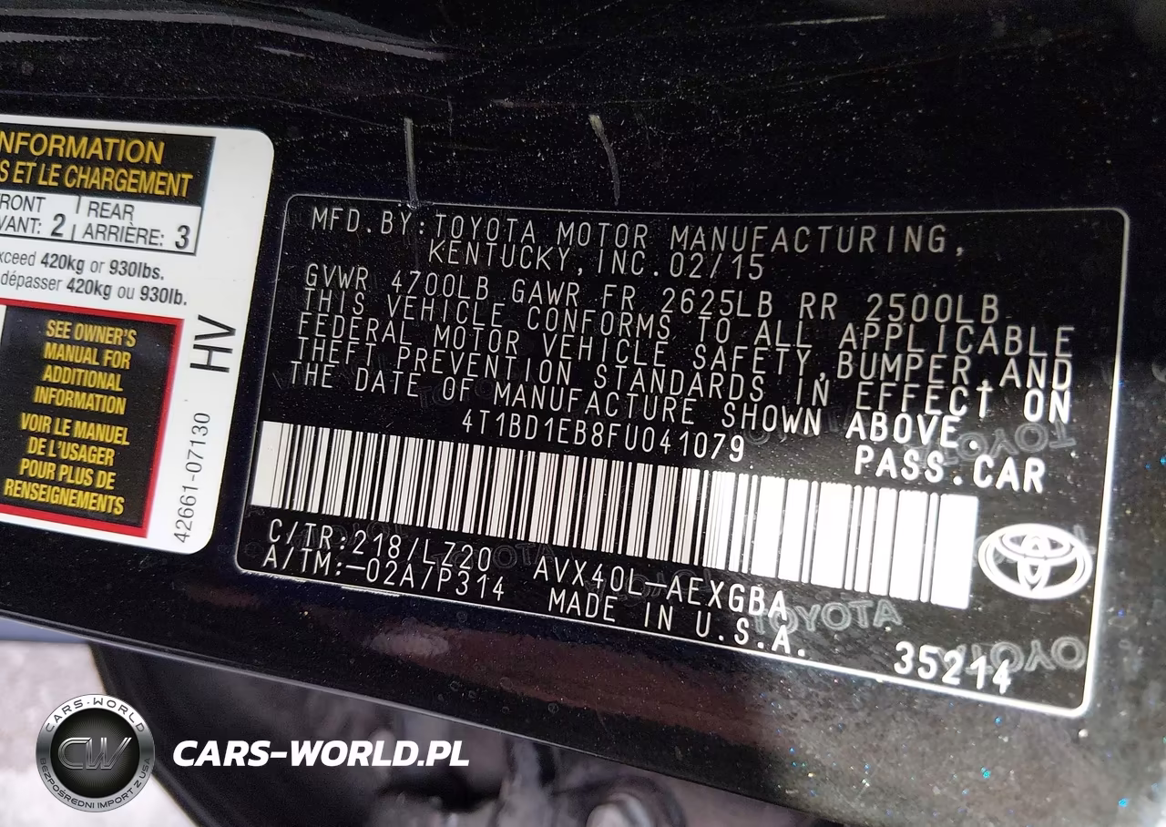 2015 Toyota Avalon Hybrid Xle Premium VIN:4T1BD1EB8FU041079 - 9