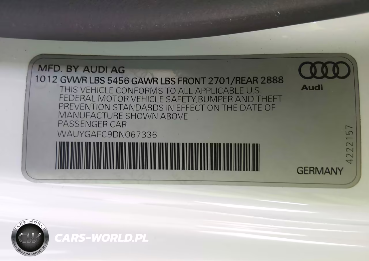 2013 Audi A7 3.0T Premium VIN:WAUYGAFC9DN067336 - 9