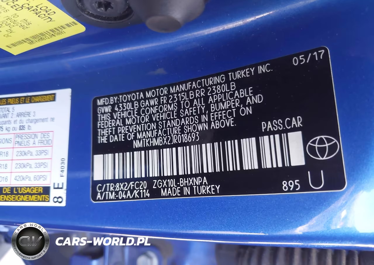 2018 Toyota C-Hr Xle VIN:NMTKHMBX2JR018693 - 9