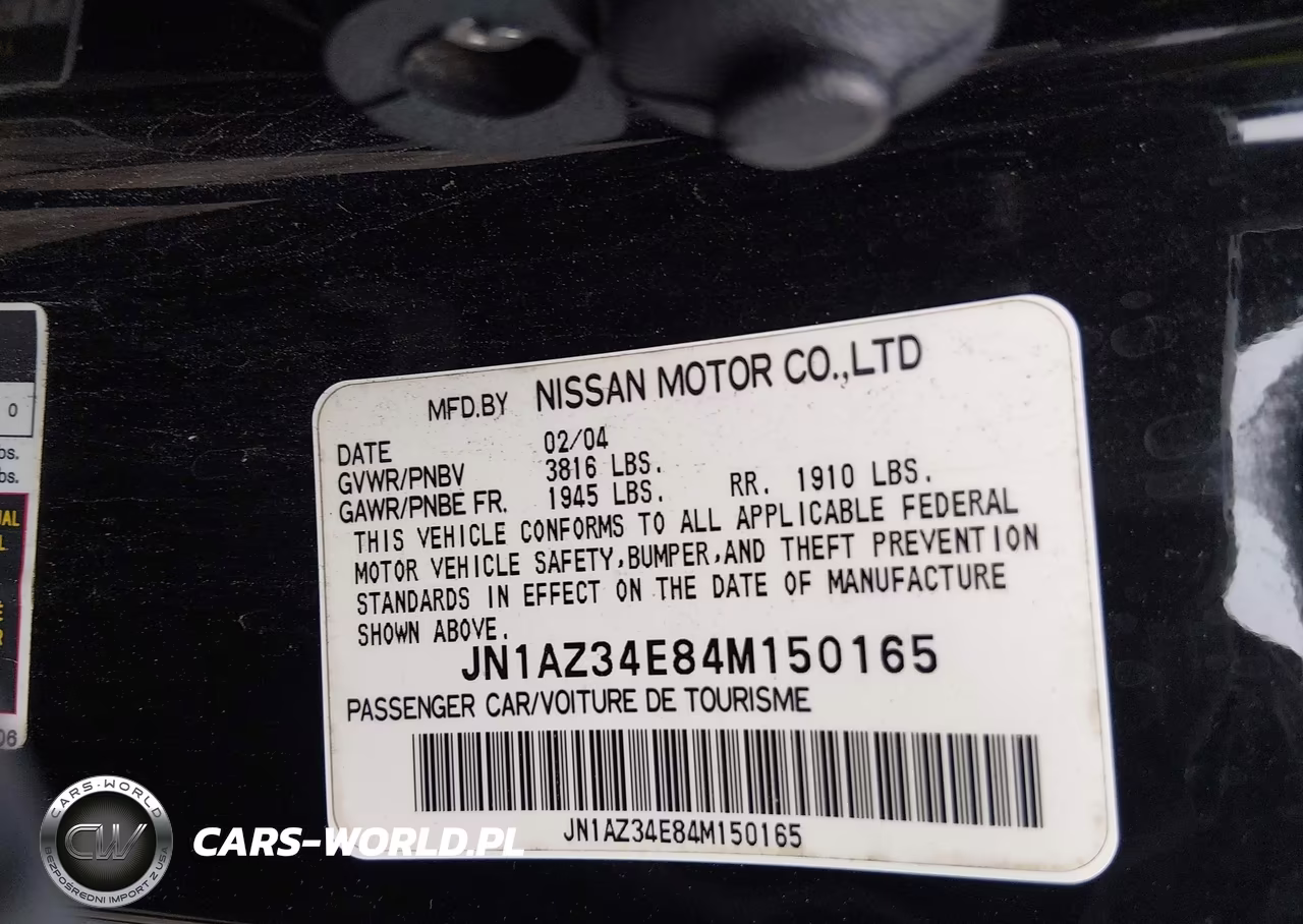 2004 Nissan 350Z Touring VIN:JN1AZ34E84M150165 - 9