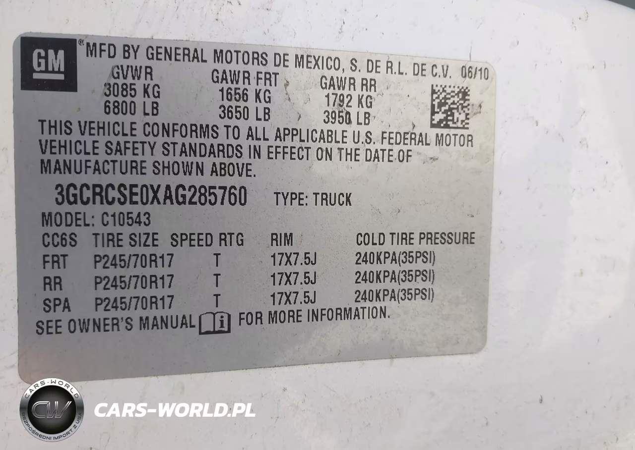 2010 Chevrolet Silverado 1500 Lt VIN:3GCRCSE0XAG285760 - 9