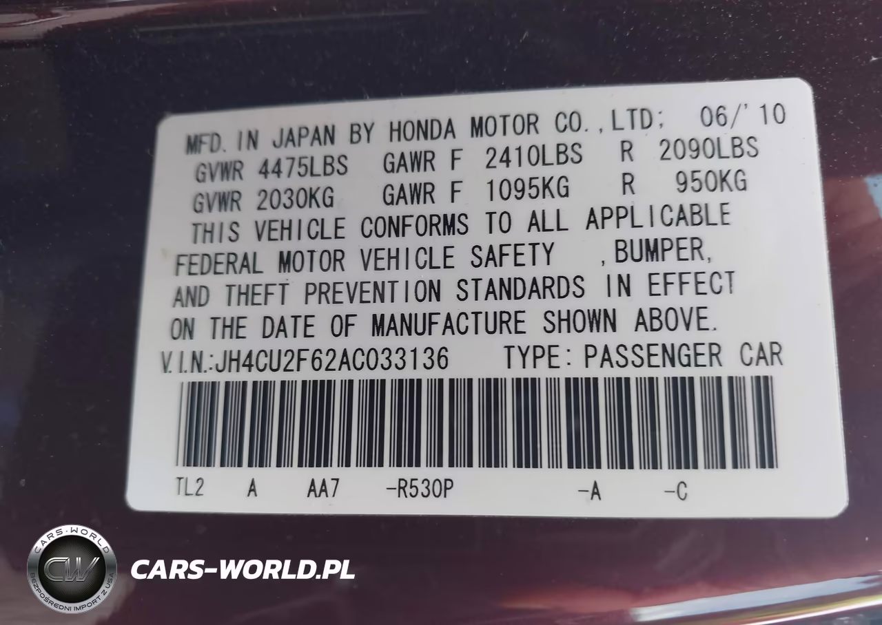 2010 Acura Tsx 2.4 VIN:JH4CU2F62AC033136 - 9