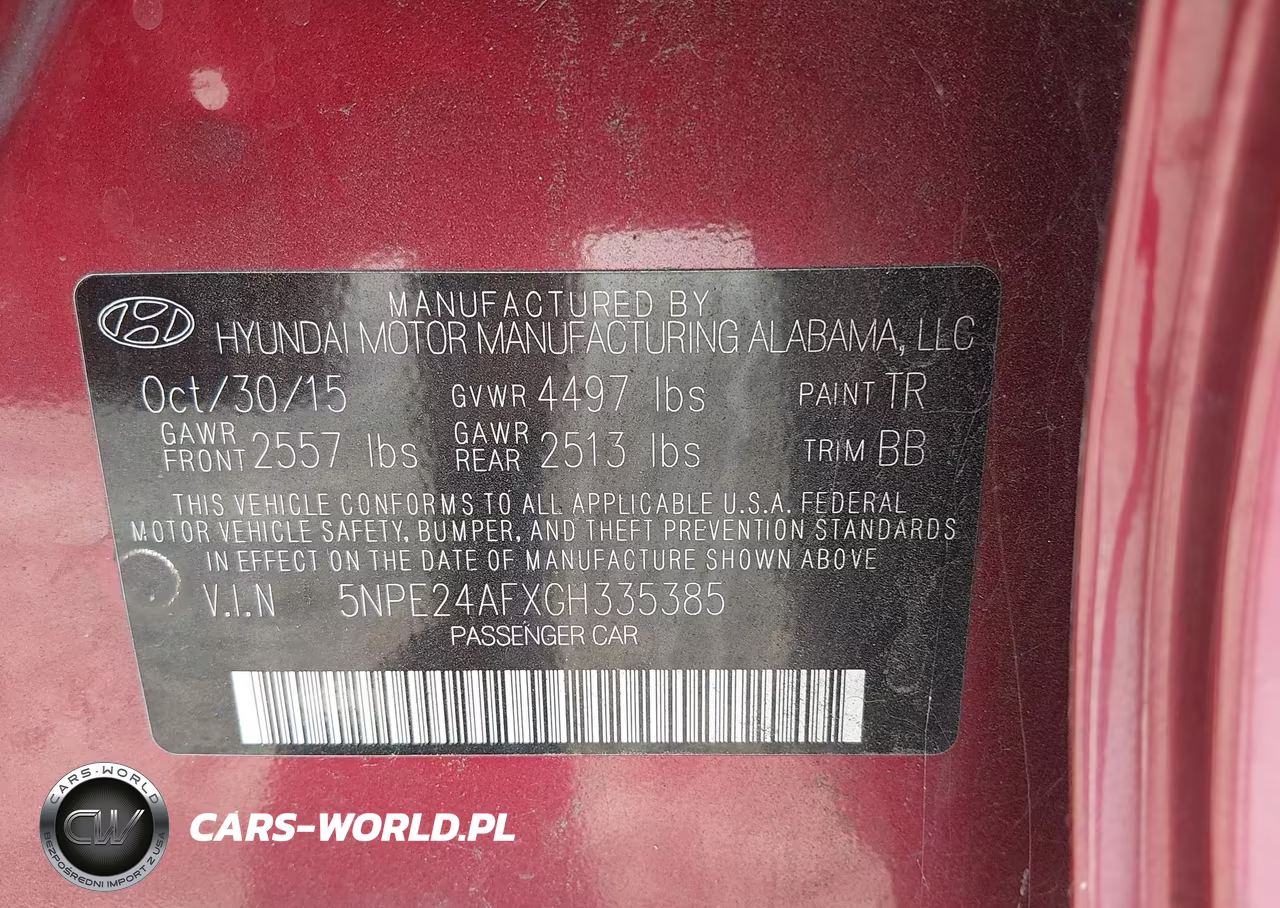 2016 Hyundai Sonata Se VIN:5NPE24AFXGH335385 - 9