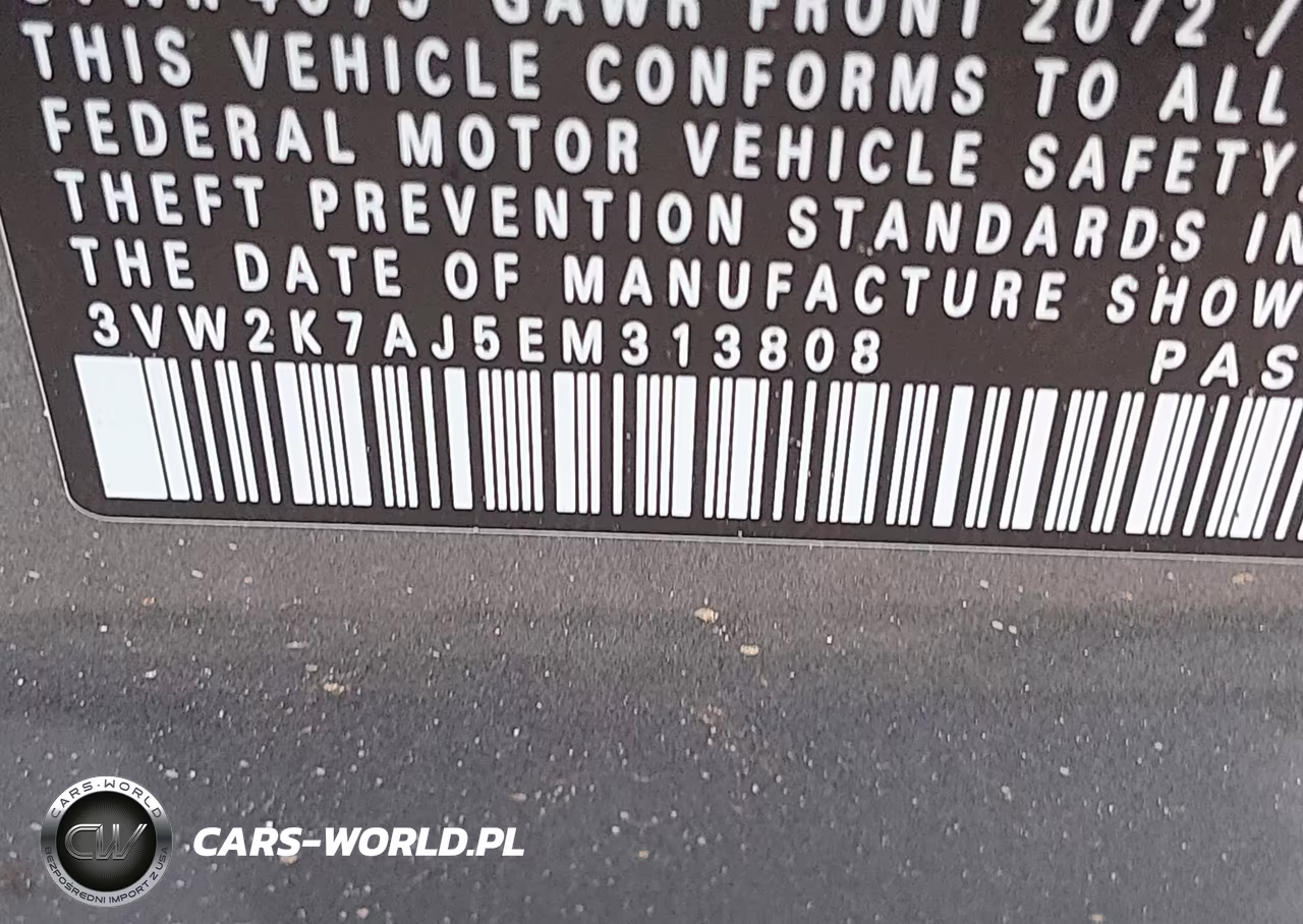 2014 Volkswagen Jetta 2.0L S VIN:3VW2K7AJ5EM313808 - 9