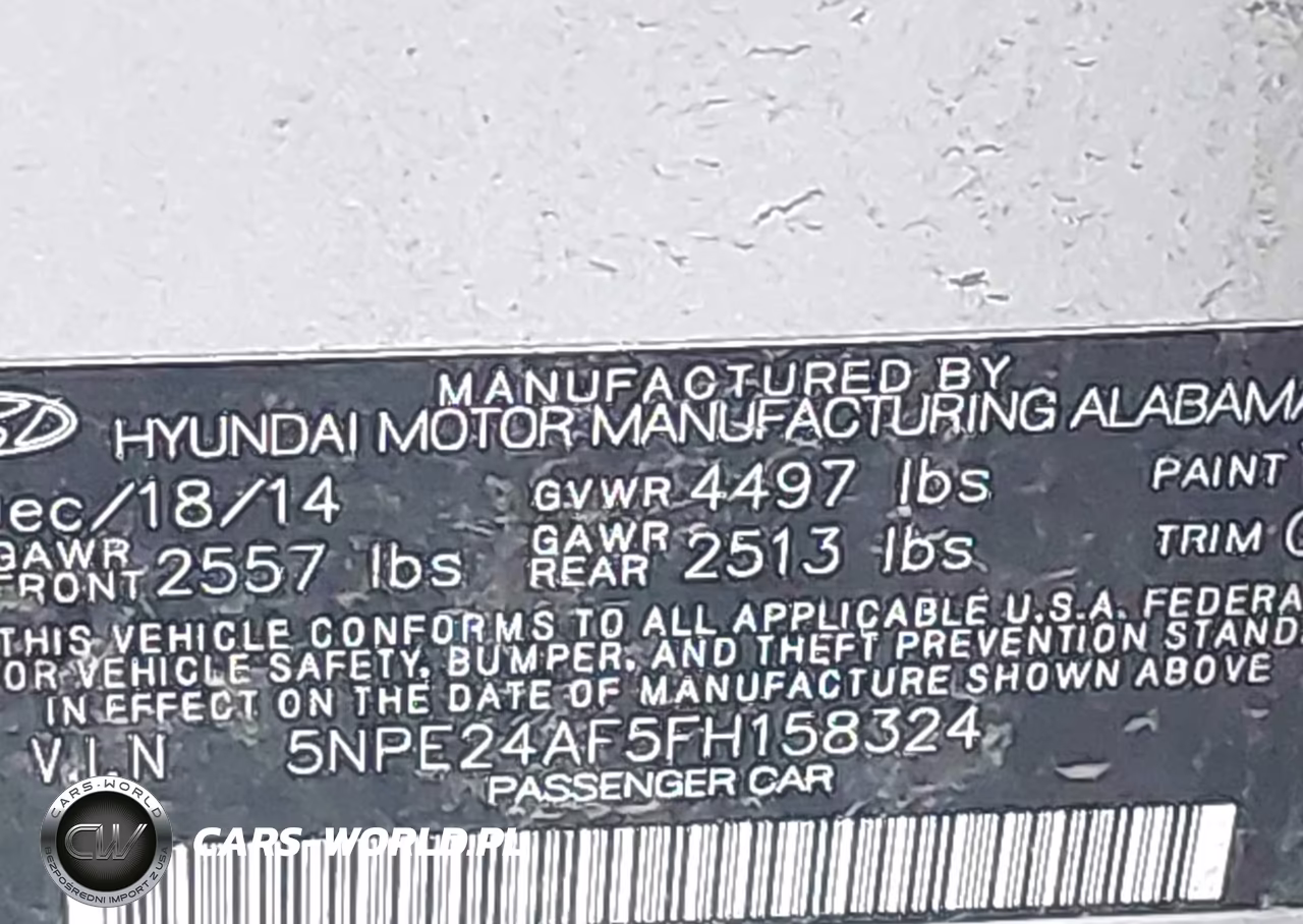 2015 Hyundai Sonata Se VIN:5NPE24AF5FH158324 - 9