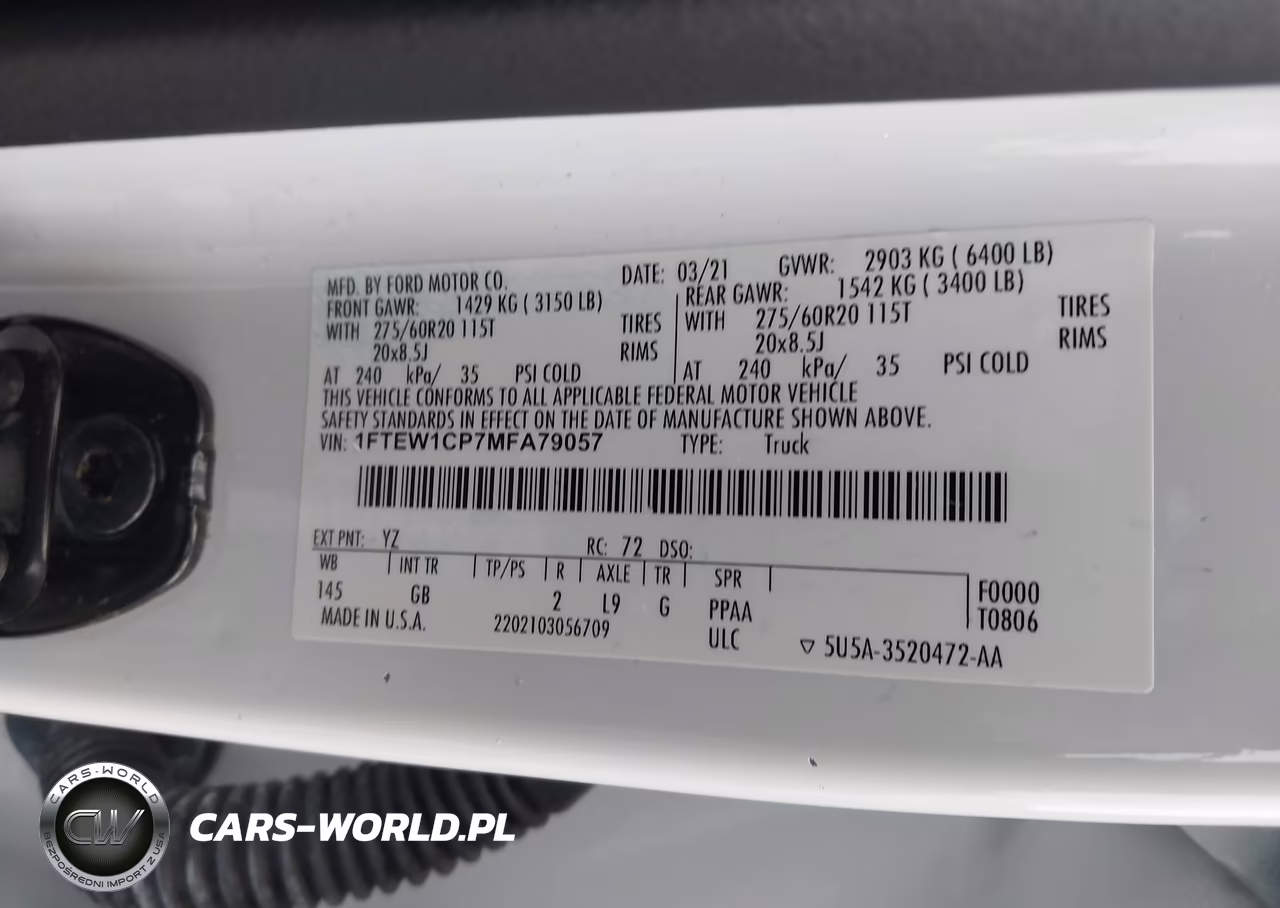 2021 Ford F-150 Xl VIN:1FTEW1CP7MFA79057 - 9