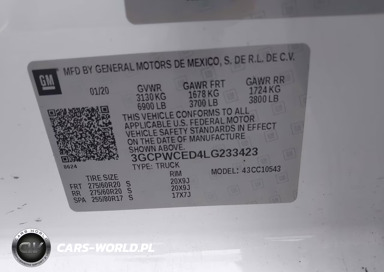 2020 Chevrolet Silverado 1500 2Wd Short Bed Lt VIN:3GCPWCED4LG233423 - 9