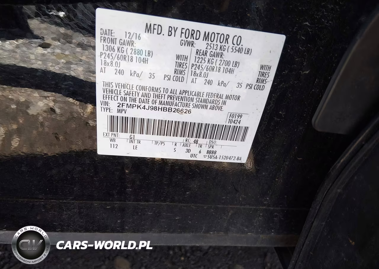 2017 Ford Edge Sel VIN:2FMPK4J98HBB26626 - 9
