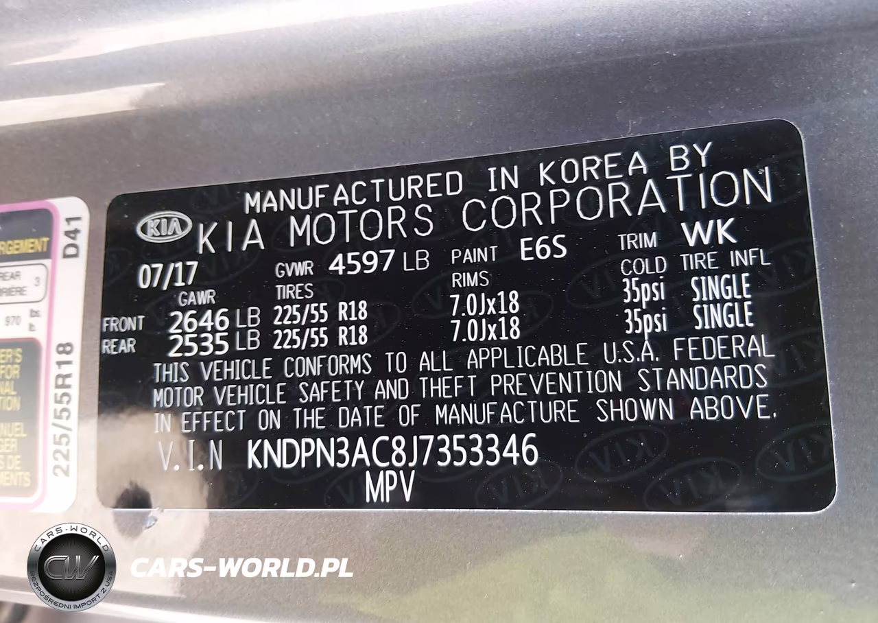 2018 Kia Sportage Ex VIN:KNDPN3AC8J7353346 - 9