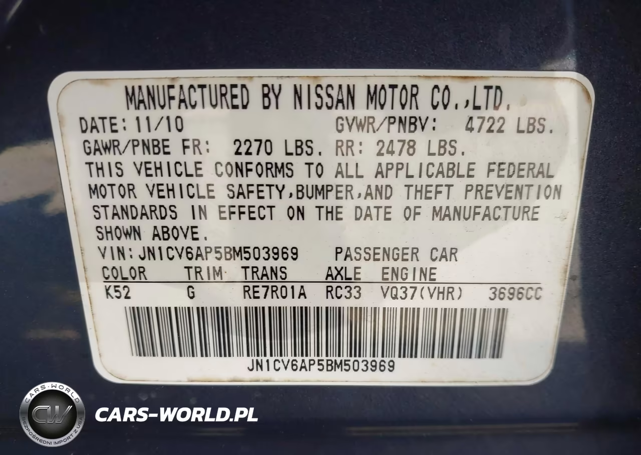 2011 Infiniti G37 Journey VIN:JN1CV6AP5BM503969 - 9