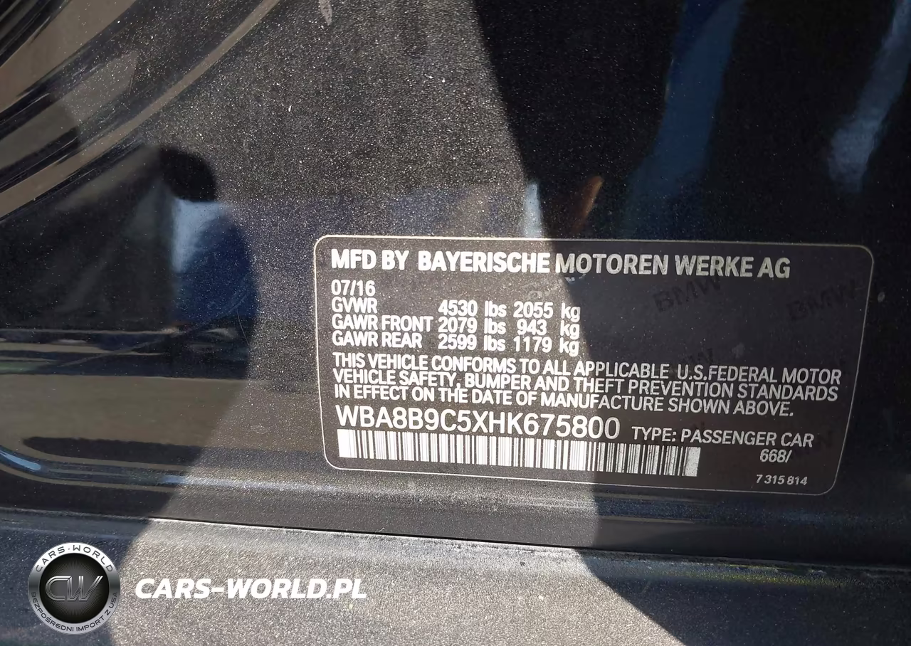 2017 BMW 330I VIN:WBA8B9C5XHK675800 - 9