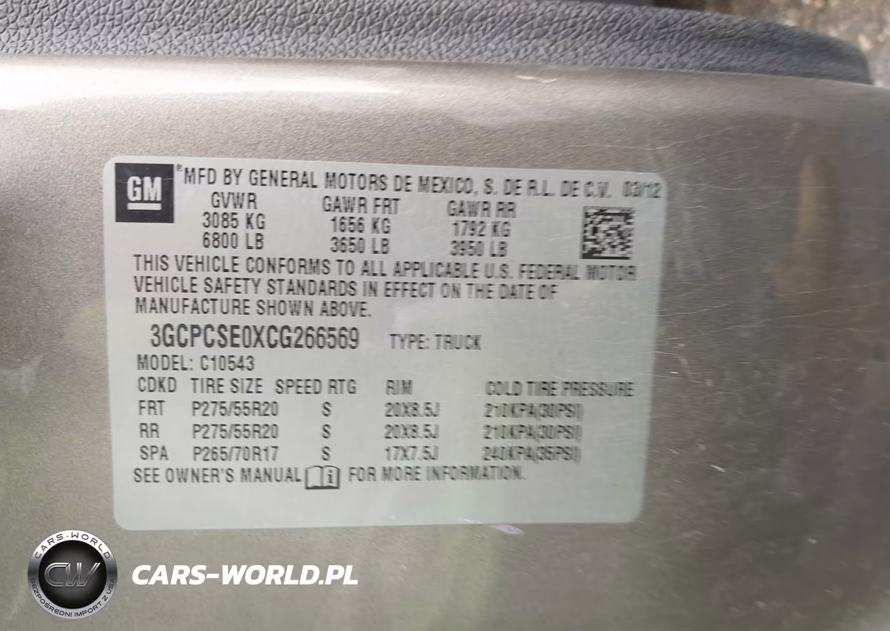 2012 Chevrolet Silverado 1500 Lt VIN:3GCPCSE0XCG266569 - 9