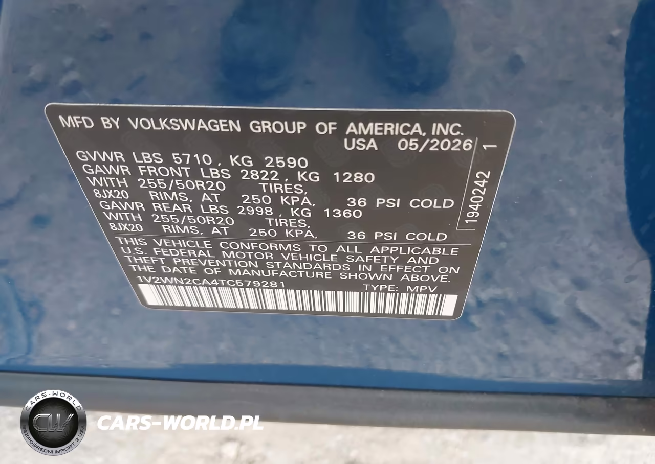 2026 Volkswagen Atlas Se With Technology VIN:1V2WN2CA4TC579281 - 9