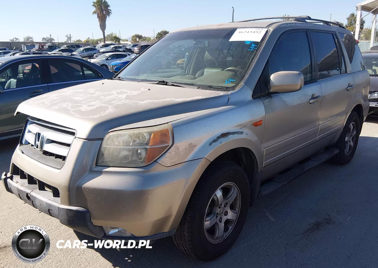 2007 Honda Pilot Ex-L VIN:5FNYF28597B043356 - 2