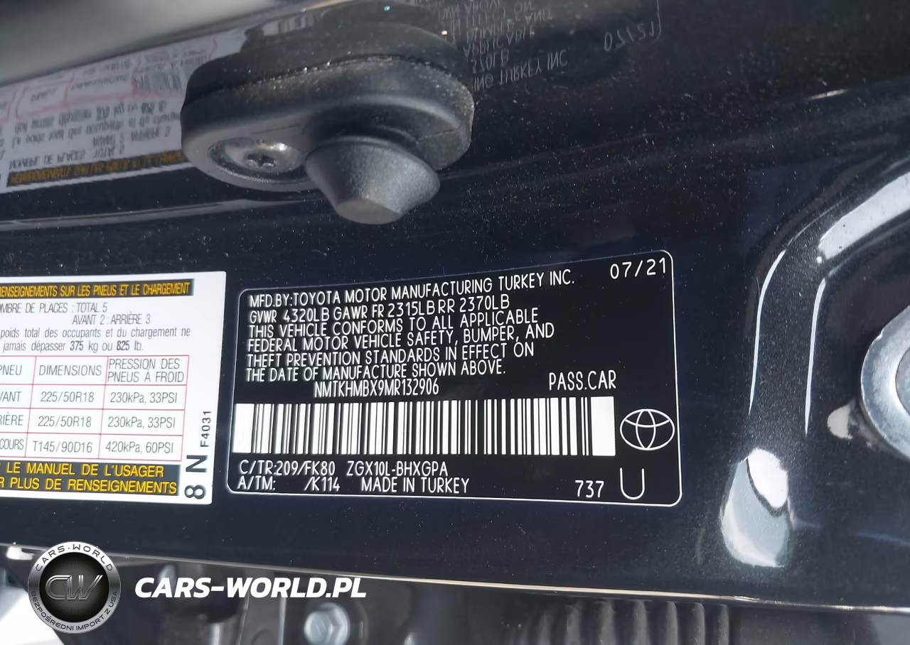 2021 Toyota C-Hr Xle VIN:NMTKHMBX9MR132906 - 9