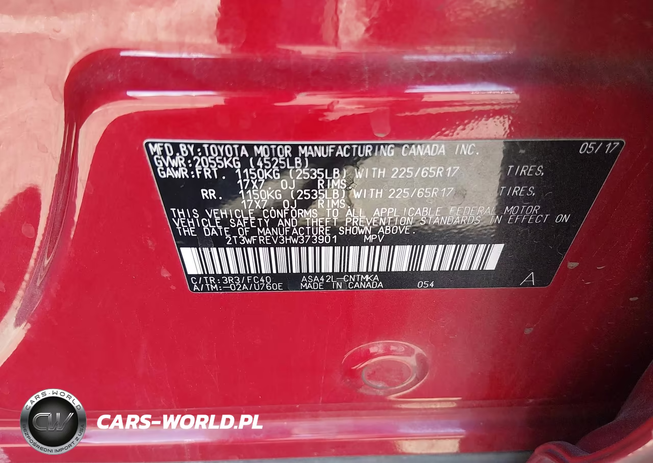 2017 Toyota Rav4 Xle VIN:2T3WFREV3HW373901 - 9
