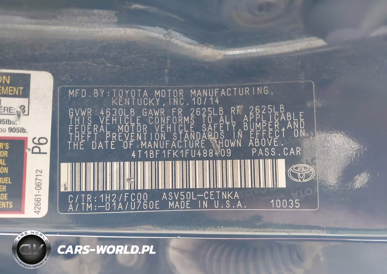 2015 Toyota Camry Le VIN:4T1BF1FK1FU488409 - 9