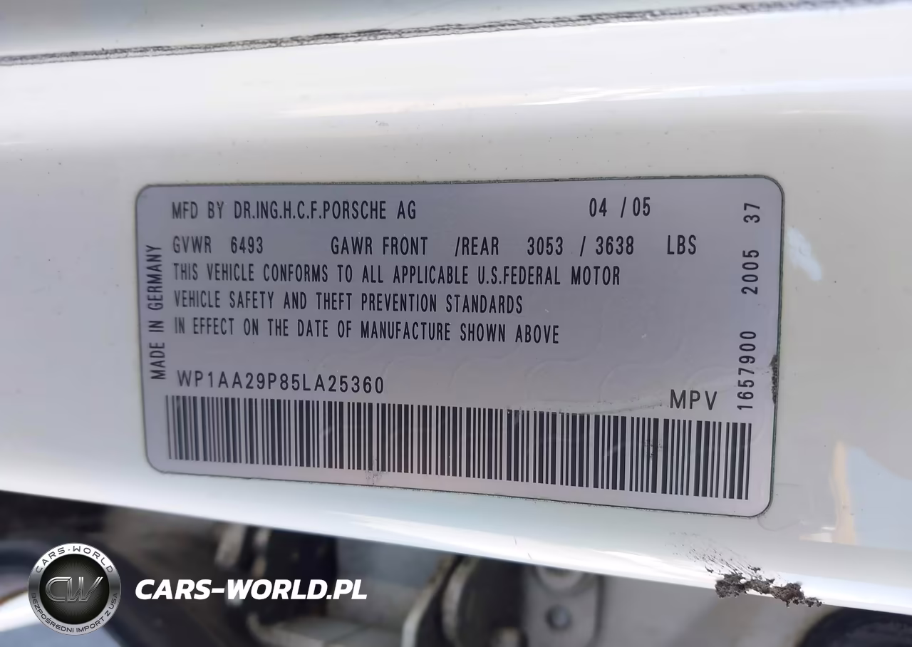 2005 Porsche Cayenne VIN:WP1AA29P85LA25360 - 9