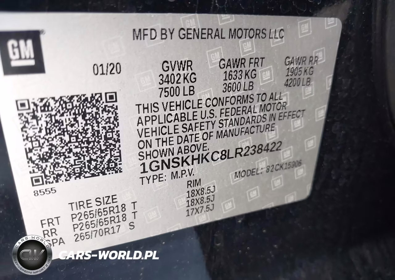 2020 Chevrolet Suburban 4Wd Lt VIN:1GNSKHKC8LR238422 - 9