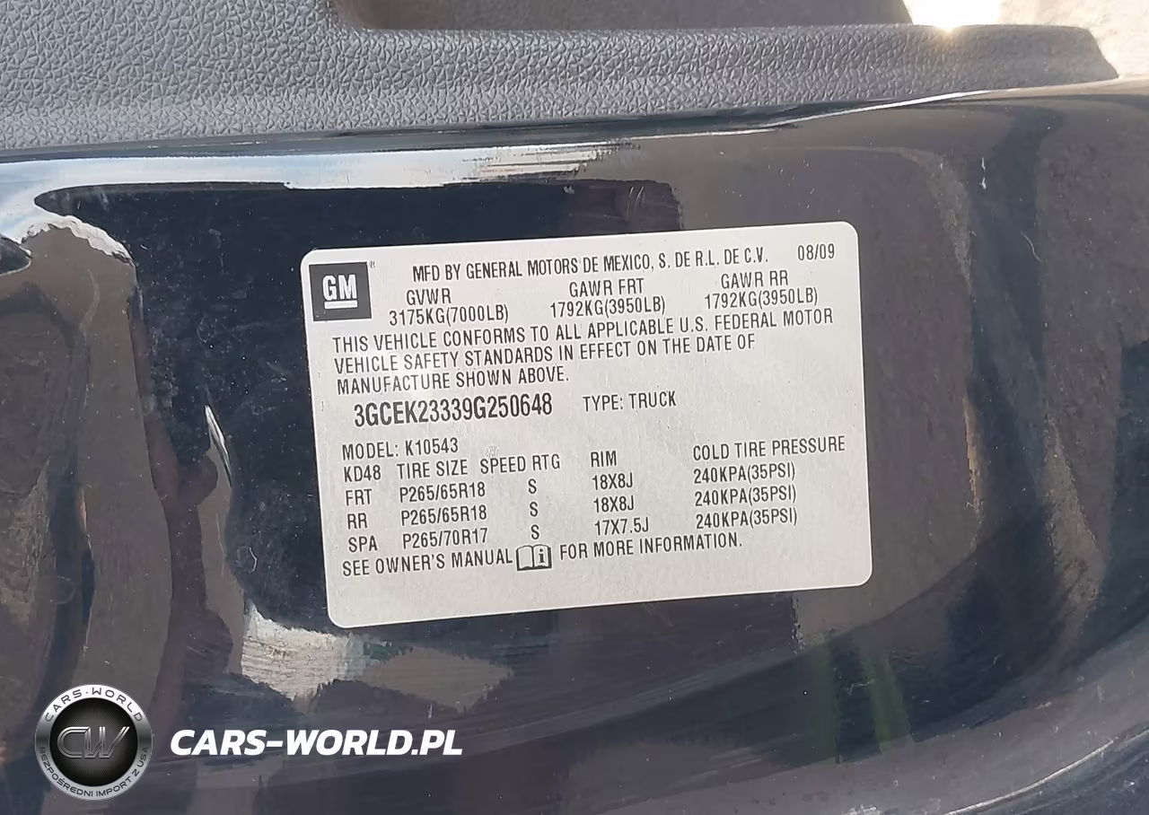 2009 Chevrolet Silverado 1500 Lt VIN:3GCEK23339G250648 - 9