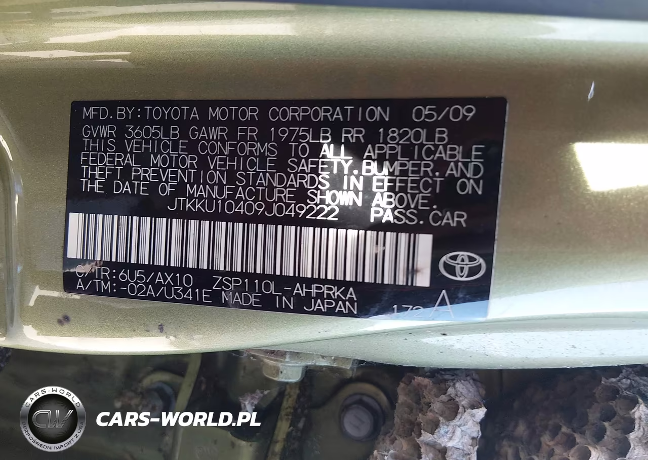 2009 Scion Xd VIN:JTKKU10409J049222 - 9
