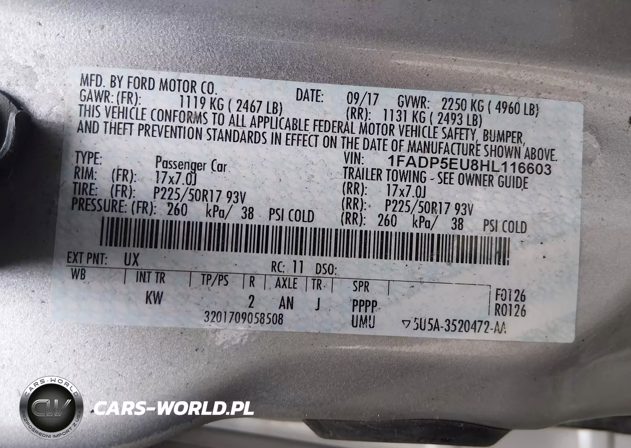 2017 Ford C-Max Energi Se VIN:1FADP5EU8HL116603 - 9