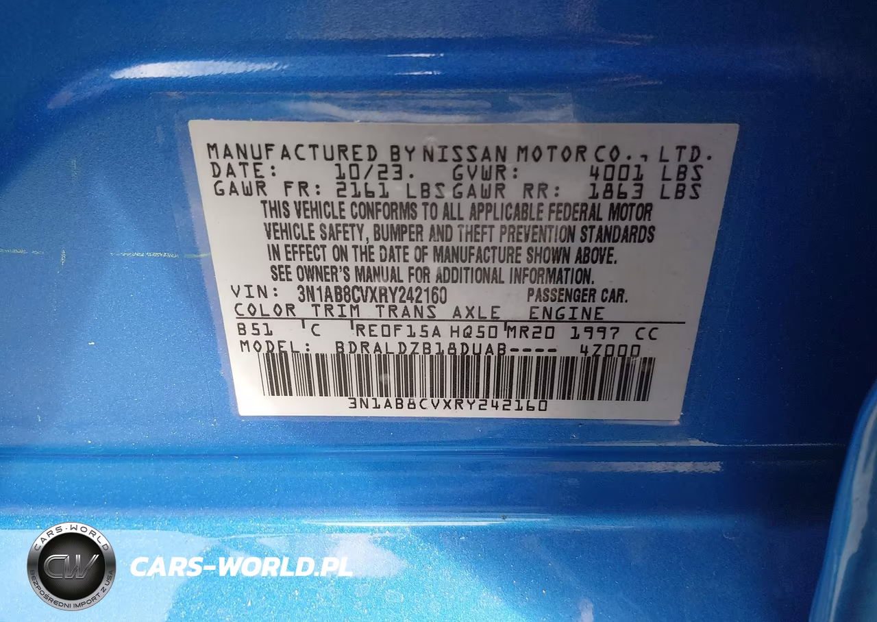2024 Nissan Sentra Sv Xtronic Cvt VIN:3N1AB8CVXRY242160 - 9