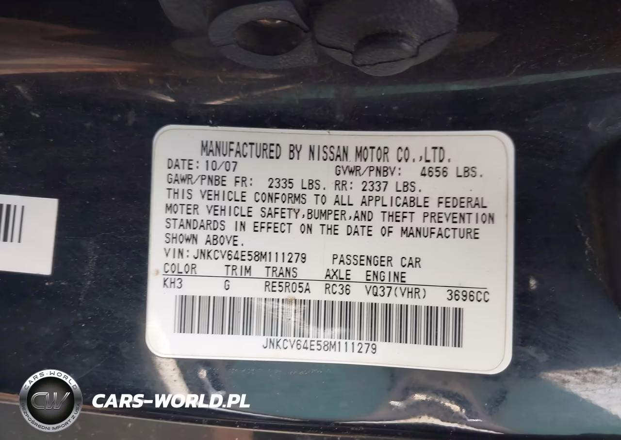 2008 Infiniti G37 Journey VIN:JNKCV64E58M111279 - 9