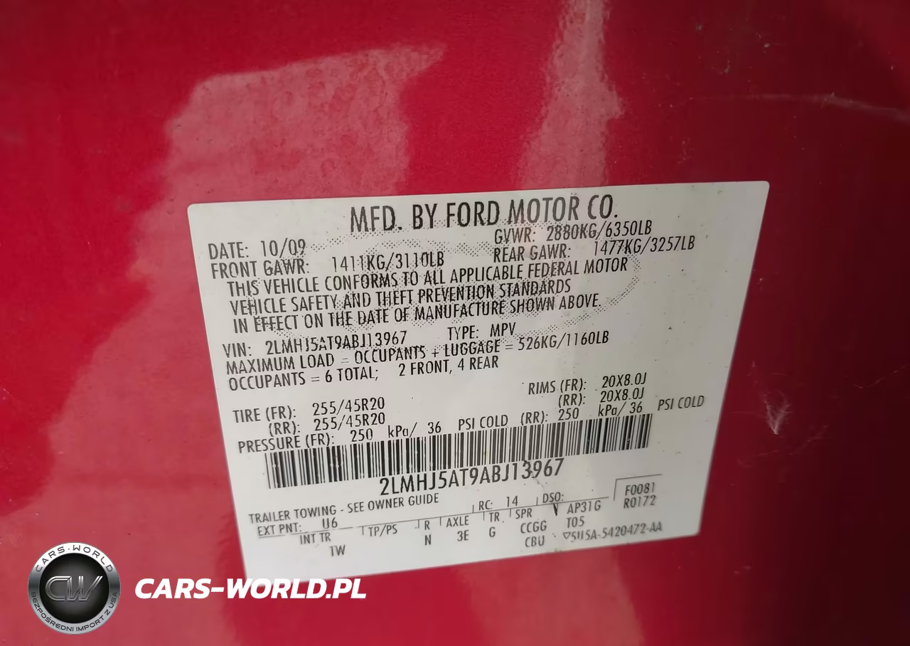 2010 Lincoln Mkt Ecoboost VIN:2LMHJ5AT9ABJ13967 - 9